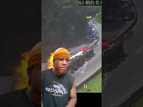 moment a tank exploded on a highway 😮🫢 glad nobody was hurt #sheriffreaction #youtubeshorts #funny