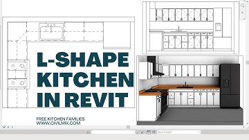 How to design a L-Shape kitchen in Revit and download the model