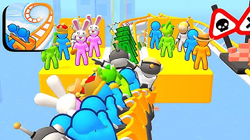 Runner Coaster ​- All Levels Gameplay Android,ios (Levels 57-59)