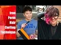 Iron Perm Hair Curling Technique