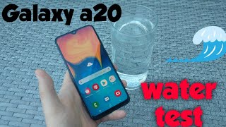 SAMSUNG Galaxy A20 water test ? Water proof? Resimi