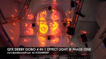QTX GOBO DERBY 4 in 1 Effect light @ Phase One