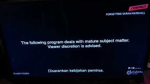 Forgetting Sarah Marshall - Cinemax Intro