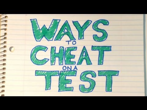 WAYS TO CHEAT ON A TEST! - YouTube