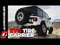 Jeep JL Wrangler Tire Carrier for Oversize Spare : EVO Heavy Duty Tire Carrier Installation