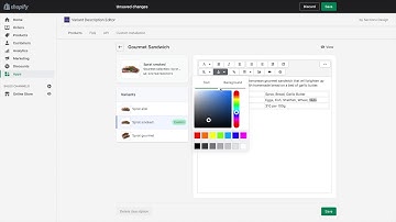 Shopify Variant Description OMG Quick Overview