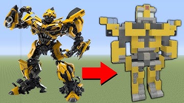 Minecraft Tutorial: How To Make BumbleBee In Minecraft Bumblebee (2018)