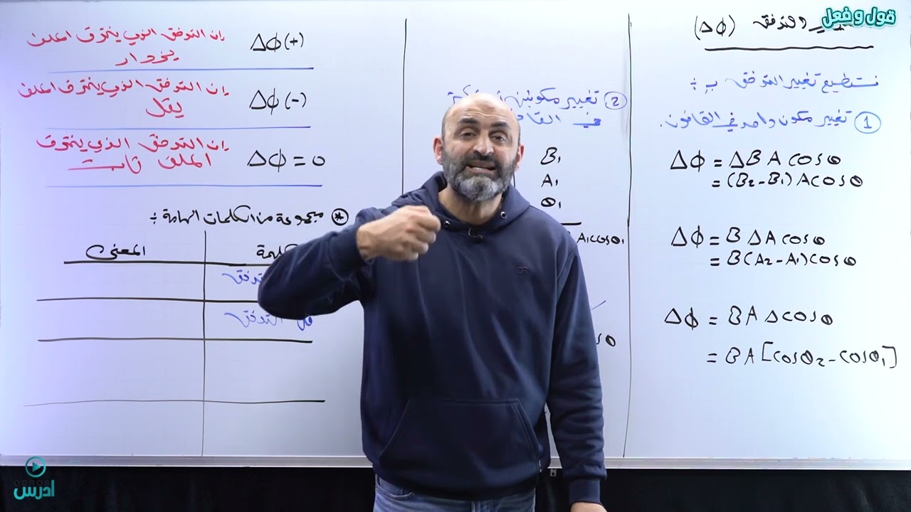 التغير في التدفق- الاستاذ أحمد عبيدالله