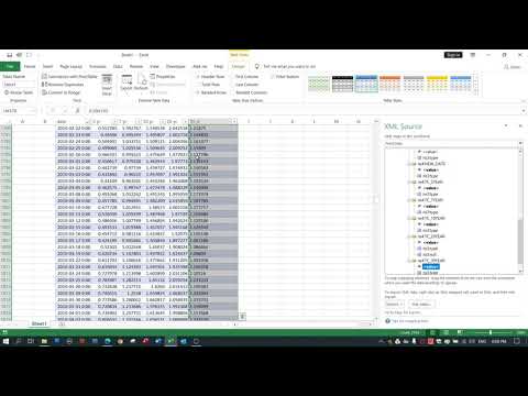 Importing XML Data Into Excel