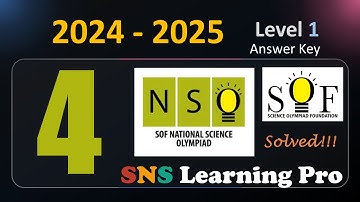 | Class 4 | NSO | 2024 - 2025 Answers | Level 1 | SOF | Olympiad | Previous paper | 2026 Learning