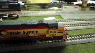 SD50 DCC Loksound Sound decoder test Chessie B&O