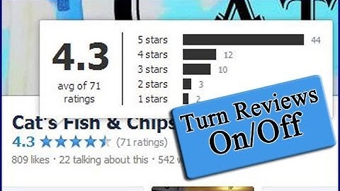 How To Remove/Add Facebook Star Ratings & Reviews On Business Page
