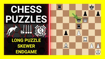 Chess Puzzles to Practice. Themes: Long puzzle, Skewer, Endgame. Learn Chess