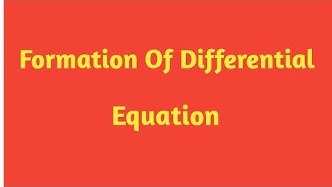 Formation of differential equation of the family of curves y=ACos2x +BSin2x