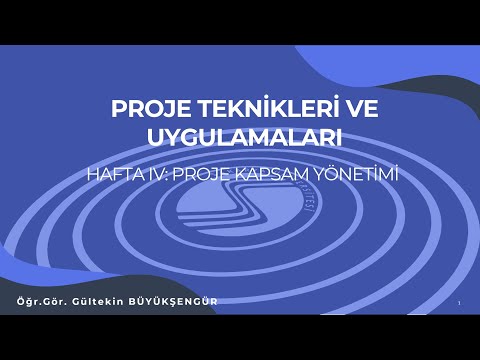 Video: Kapsam yönetimi planı neleri içerir?