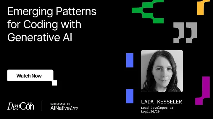 Lada Kesseler - Emerging Patterns for Coding with Generative AI | DevCon Fall 2025