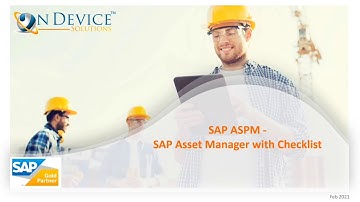 SAP IAM ASPM checklist integration with SAP Asset Manager Demo