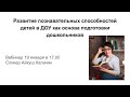 Вебинар "Развитие познавательных способностей детей в ДОУ как основа подготовки дошкольников"