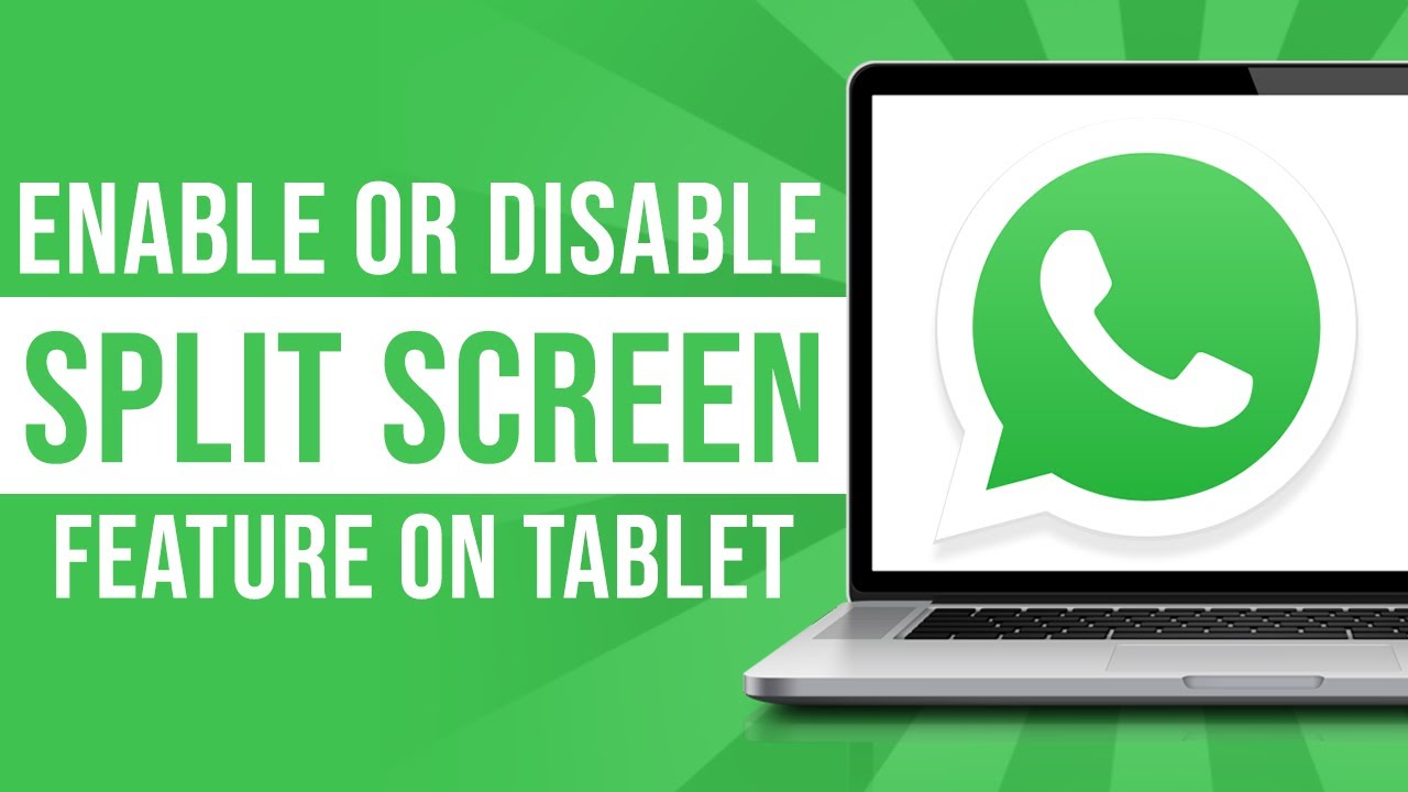 How to Enable or Remove Whatsapp Tablet Split Screen Feature (2024) YouTube