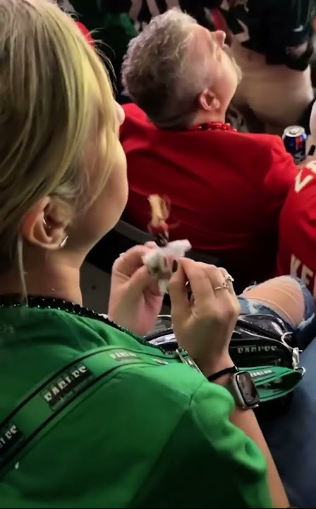 Eagles fan at the Super Bowl brought a Patrick Mahomes voodoo doll.  #superbowl #nfl