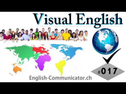 #017 Visual English Language Learning Practical Vocabulary Training Countries Names Flags Global