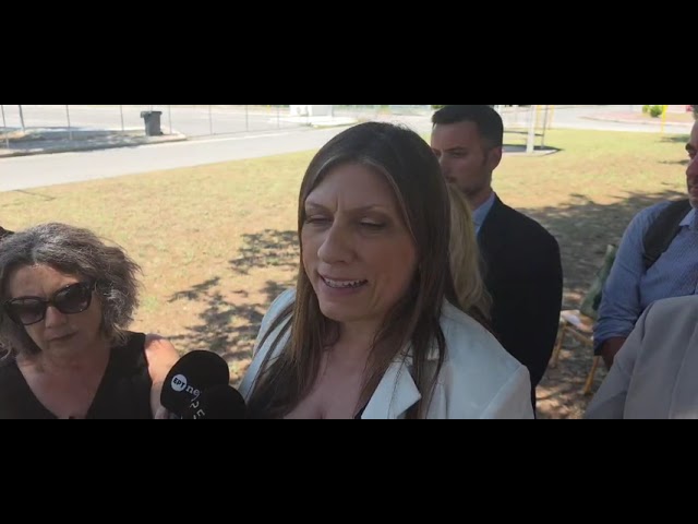 Η Ζωή Κωνσταντοπούλου στη Δίκη των Τεμπών