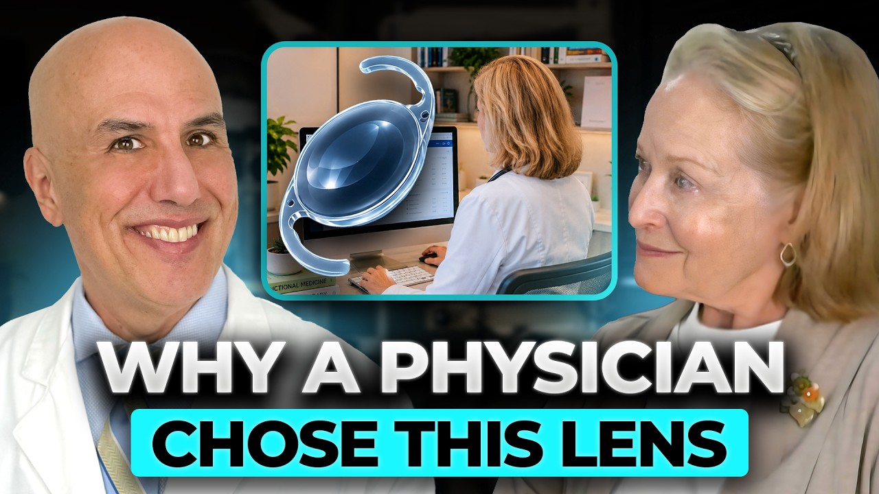Video thumbnail: a patient describes choosing the TECNIS PureSee lens for cataract surgery