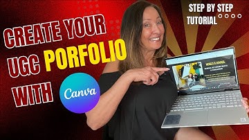 How to make a UGC Portfolio using CANVA #ugcforbeginners  #ugcportfolio