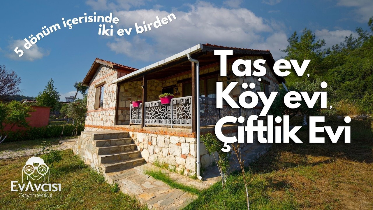 Zeytinlerin İçinde, Taş Köy Evi | İzmir'de Satılık Taş Köy Evi — YouTube