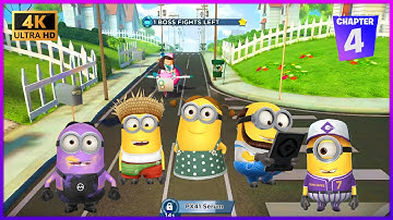 DESPICABLE ME: MINION RUSH - CHAPTER 4 COMPLETE | WALKTHROUGH (FULL SCREEN 4K) IOS, ANDROID GAMEPLAY