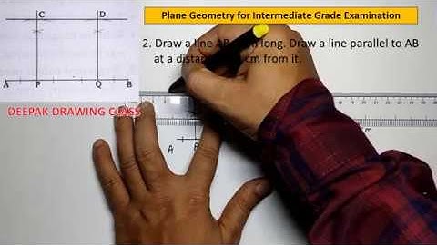 2 Draw a line parallel to a given line at a given distance from it - Intermediate Plane Geometry
