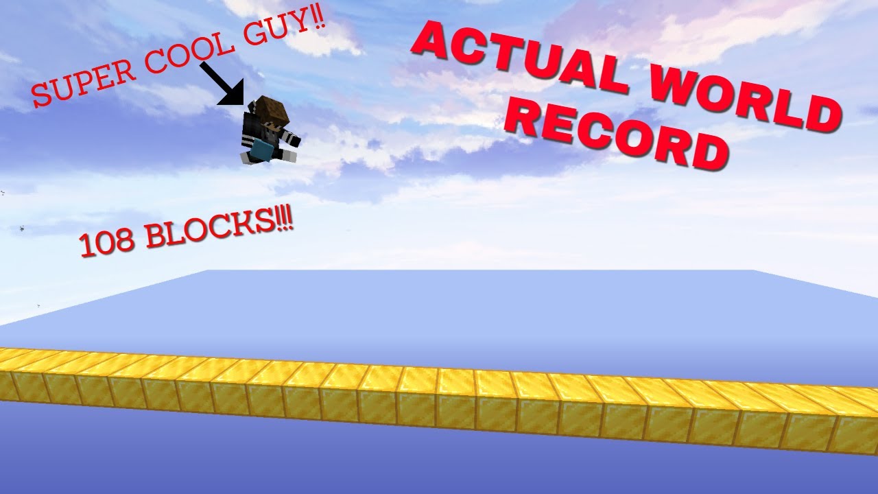 ACTUAL WORLD RECORD Fireball Jump! (over the platform)