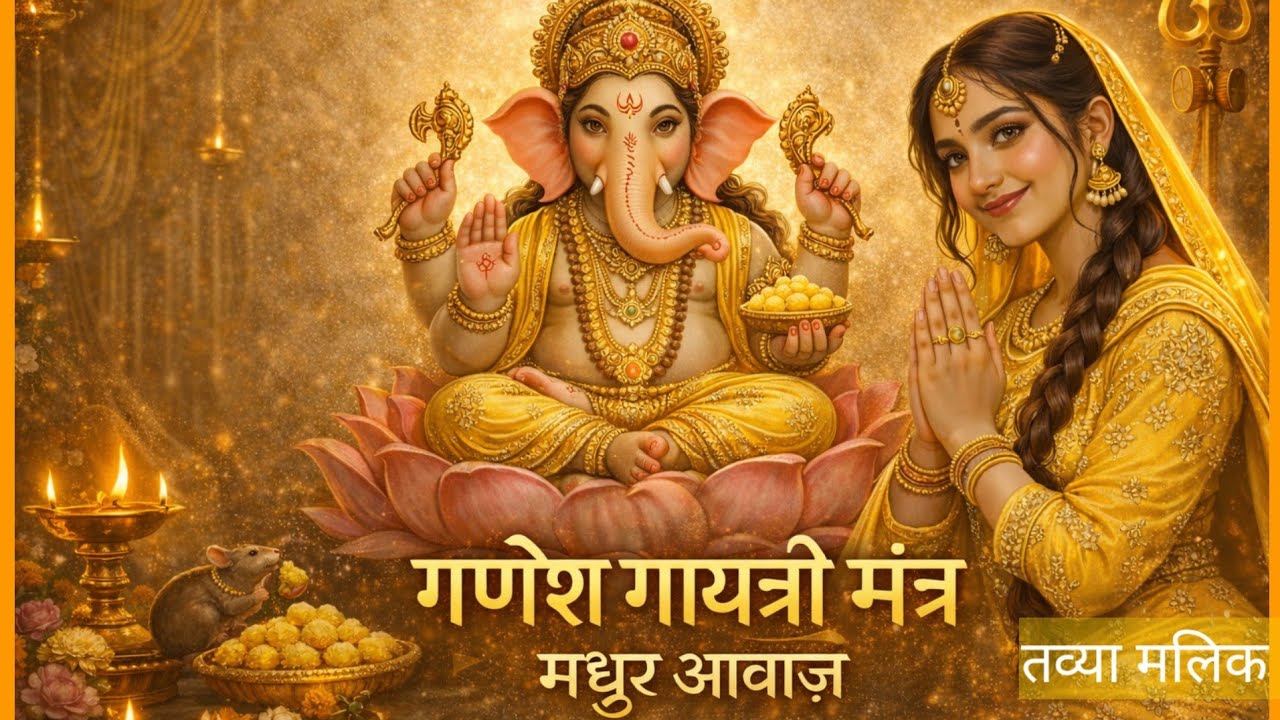 गणेश गायत्री मंत्र 108 बार | Ganesh Gayatri Mantra 108 Times | Powerful Mantra for Wisdom & Success