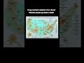 Drug overdose deaths in the US per 100,000 people by state in 2023.