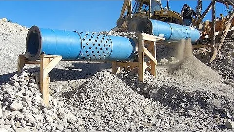 Plastic Drum Trommel Screen Rock Separator