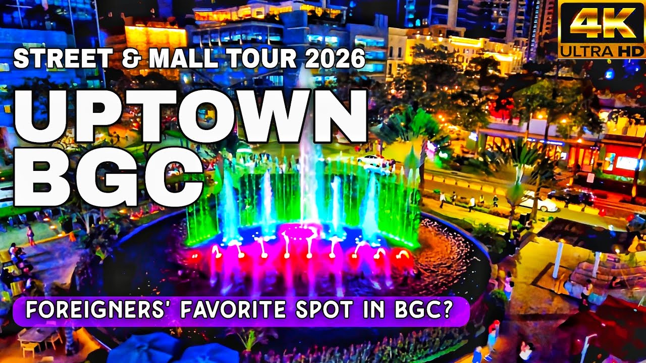FOREIGNERS LOVE THIS PLACE? UPTOWN MALL BGC FULL TOUR 2026 |Uptown Bonifacio Street & Mall Tour | 4K
