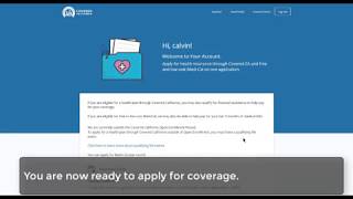 To enroll in health insurance through covered california, please
create an online account at https://covrdca.com/2hevh5j. if you've had
coverage cove...