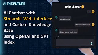 AI Chatbot with  Custom Knowledge Base and Streamlit interface  GPT  or LLama index