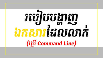របៀបបង្ហាញឯកសារដែលលាក់ក្នុង​ USB Flash ជាមួយ Command Line | Rean Computer 101