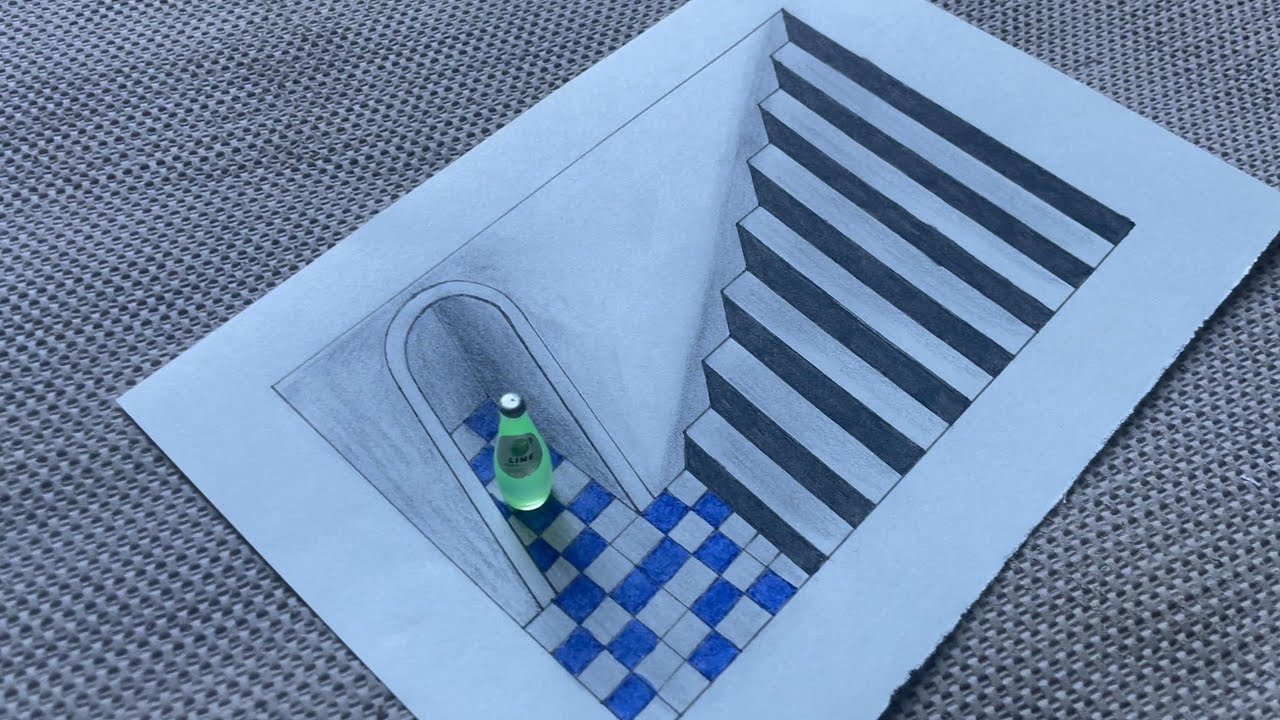 Dry Pool|How to draw 3D painting - YouTube