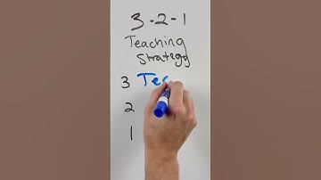 3-2-1 Teaching Strategy #teacher #teachingstrategies #shorts