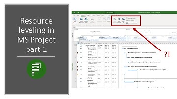Resource leveling in Microsoft Project part 1