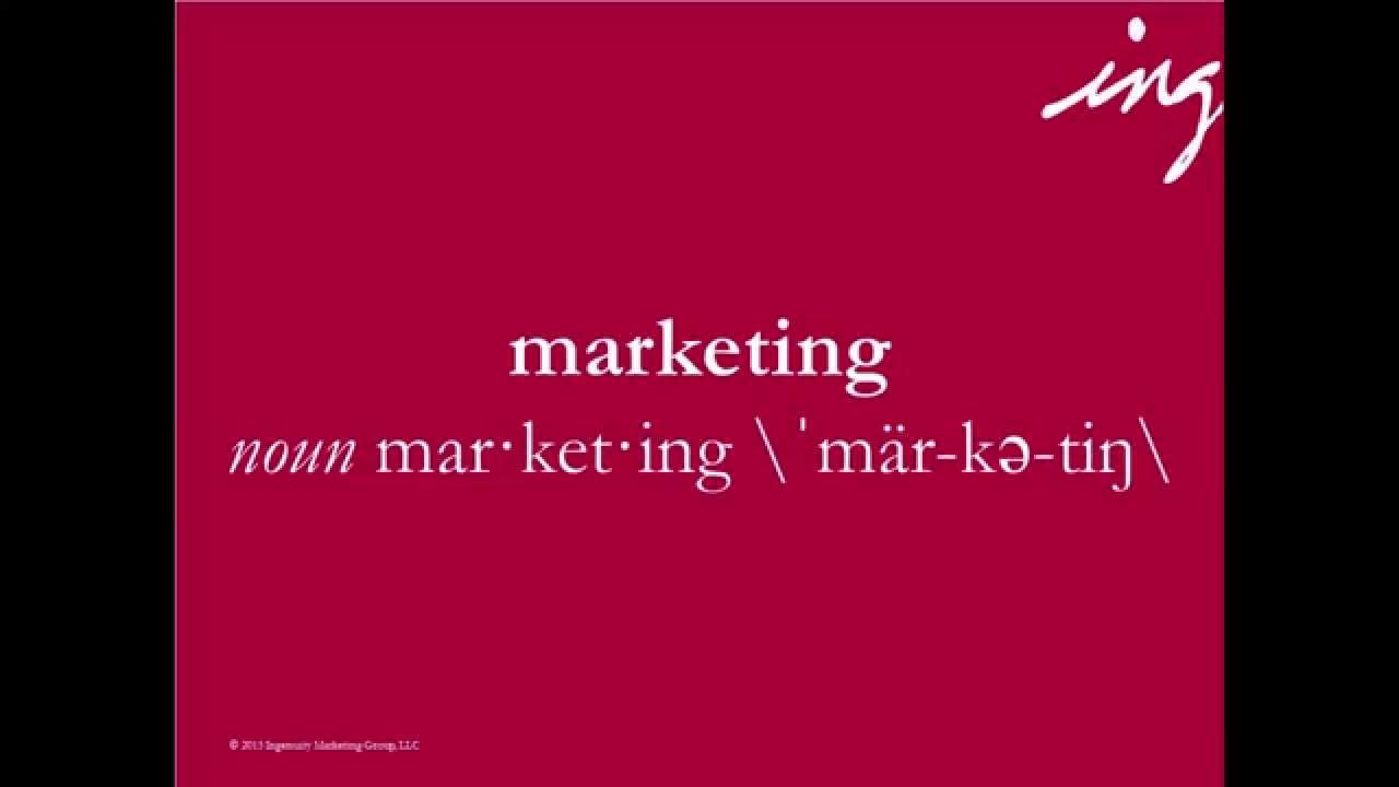 What is marketing?
