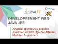 Jee application web jee avec les oprations crud ajouter afficher modifier supprimer