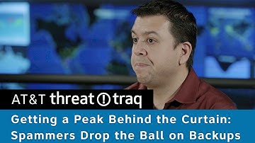 Getting a peek behind the curtain: spammers drop the ball on backups | AT&T ThreatTraq Bits