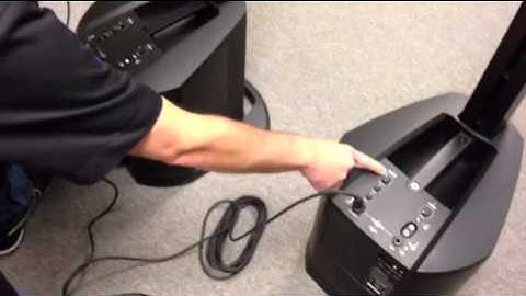 Jireh Supplies Demonstrates How to Connect Two Bose L1 Compacts