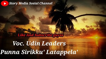 Lagu Makassar Sedih ~ Udin Leaders - Punna Sirikku Latappela