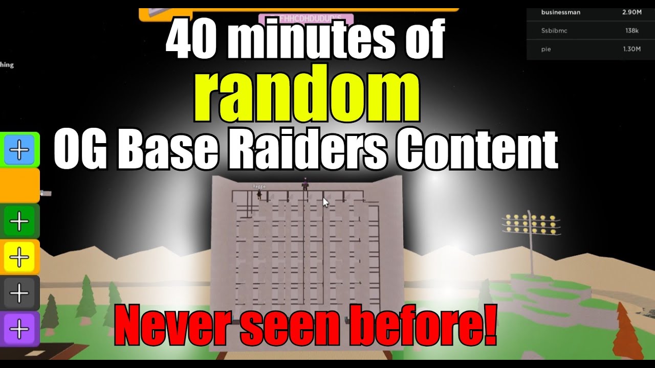 40 minutes of OG Base Raiders gameplay/setups/glitches nostalgia YouTube