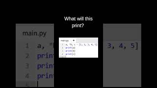 Python Star Unpacking 🤯 What Is *b Doing? | What Will This Print? #muskernel #python #programming