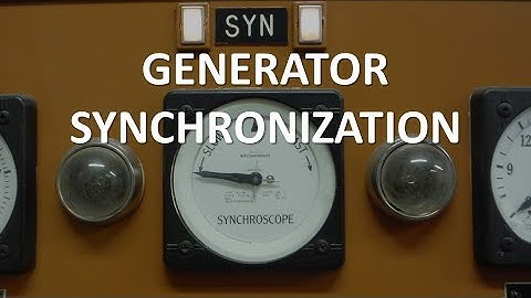 Generator Synchronization (Full Lecture)